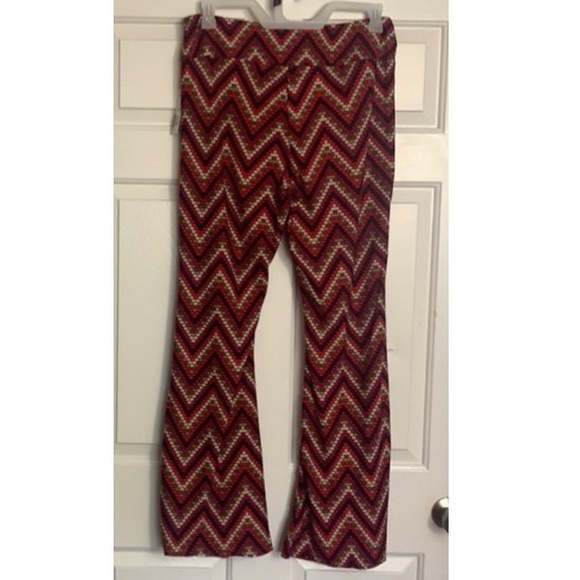 🎅 NO BOUNDARIES High Rise Geometric Flare Pants NWT XXL - Picture 8 of 14
